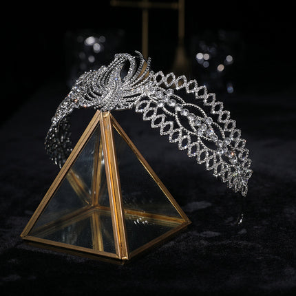 Couronne en strass Vêtements de luxe Bijoux de cheveux de mariage de mariée 
