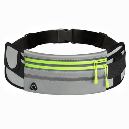 Sac banane imperméable à double fermeture éclair pour le sport et la course à pied, sac banane unisexe