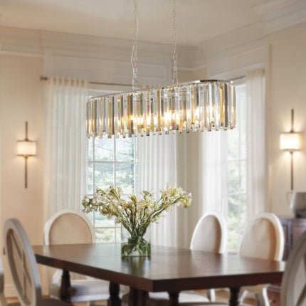 Lustre en cristal ovale moderne