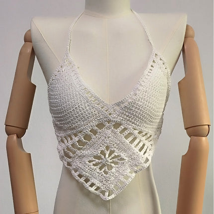 Embroidered Hollow Lace Vest