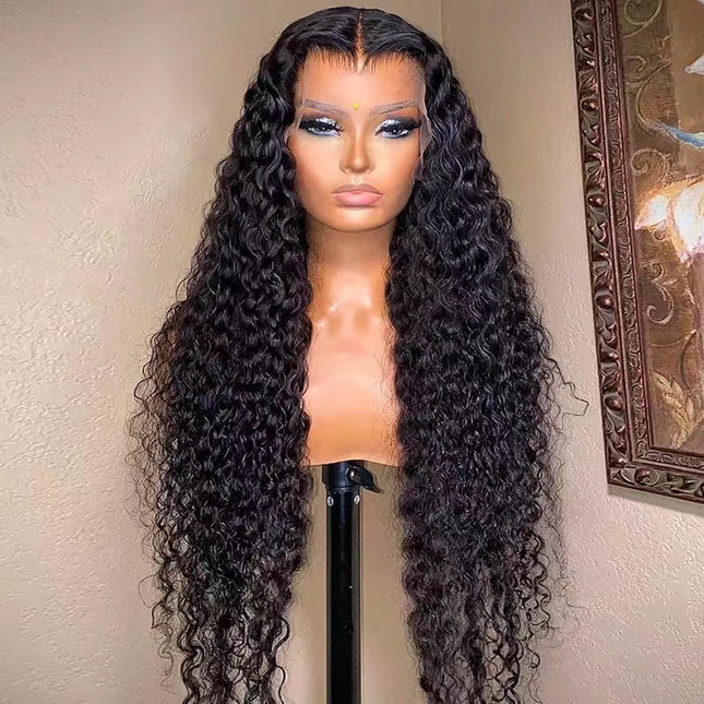 Front Lace Wig Women's Long Curly Hair