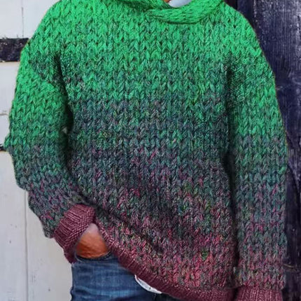 Men's Classic Woven Hooded Sweater