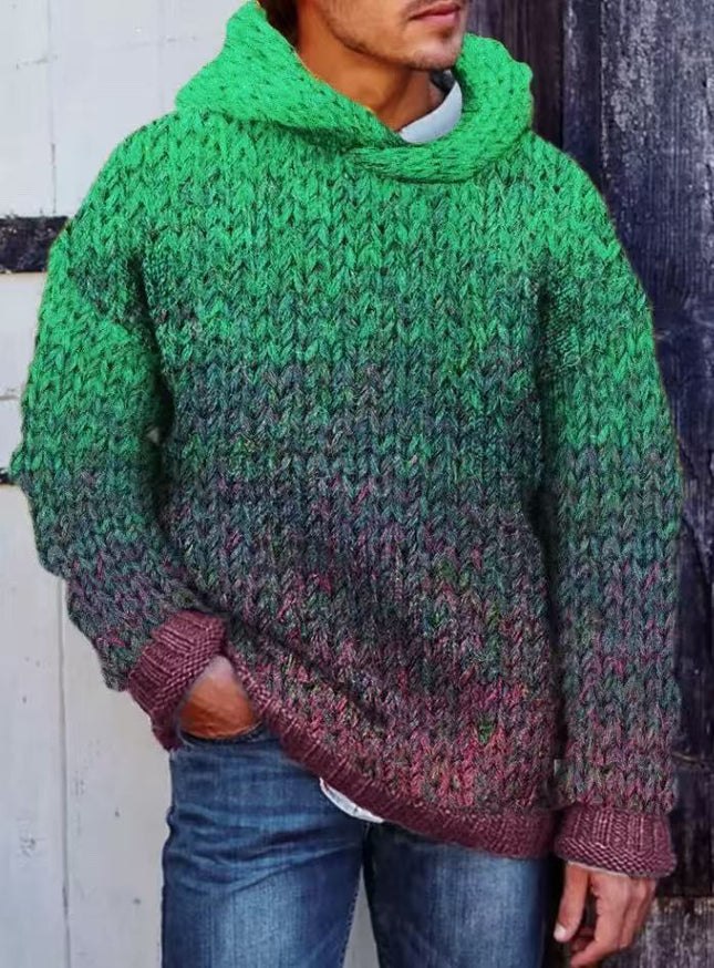 Men's Classic Woven Hooded Sweater