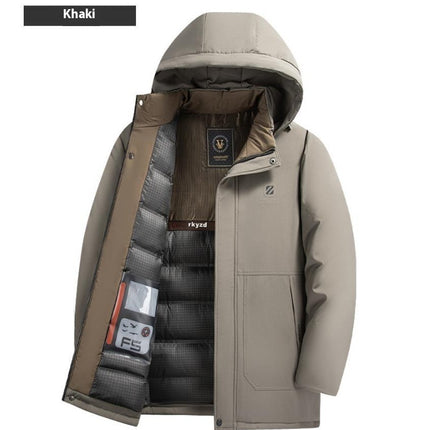 Men's Fleece-Lined Down Jacket