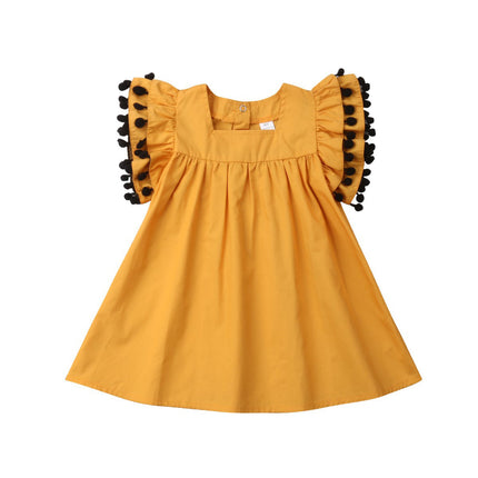 Vêtements pour nouveau-nés pour enfants, robe sans manches pour filles