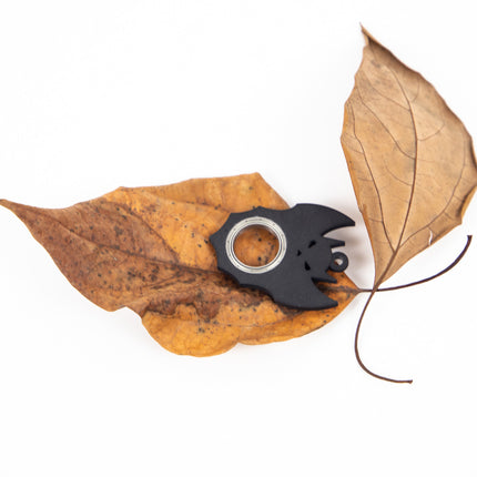 Porte-clés créatif Fidget Spinner en forme de chauve-souris, de démon et de fantôme