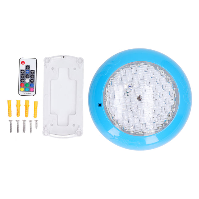 LED Pool Wall Light with Remote, IP68 Waterproof