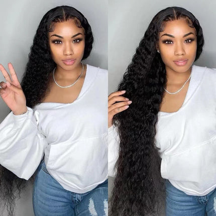 Front Lace Wig Women's Long Curly Hair