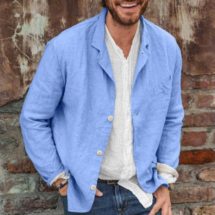 Casual Cotton And Linen Loose Shirt
