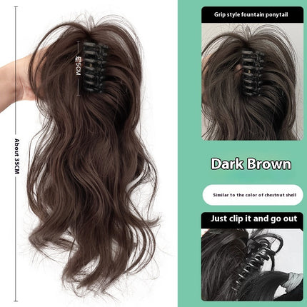 Perruque Femme Cheveux Longs Légers Sans Pince Drapée