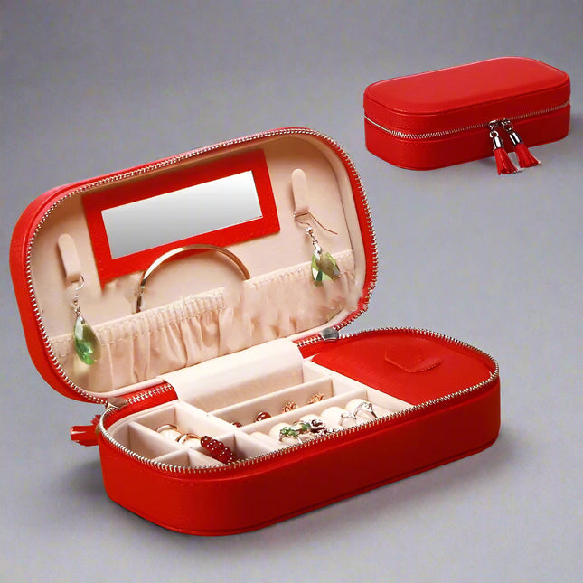 Portable PU Jewelry Box