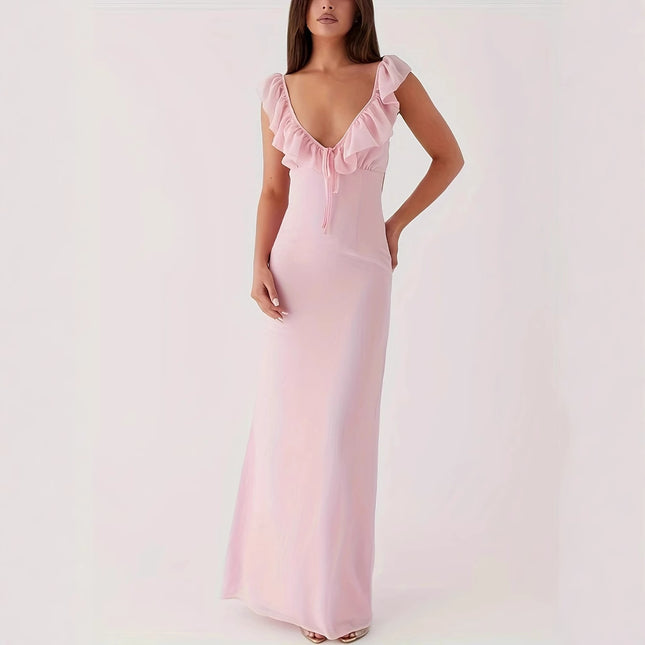 Fashion Sleeveless Waist Dress