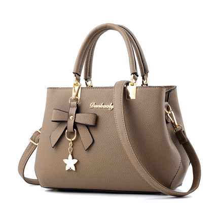 Sac à bandoulière pour femme avec nœud papillon et pendentif étoile