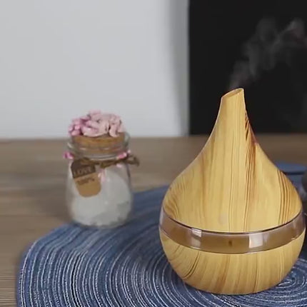 Wood grain tip humidifier air purifier